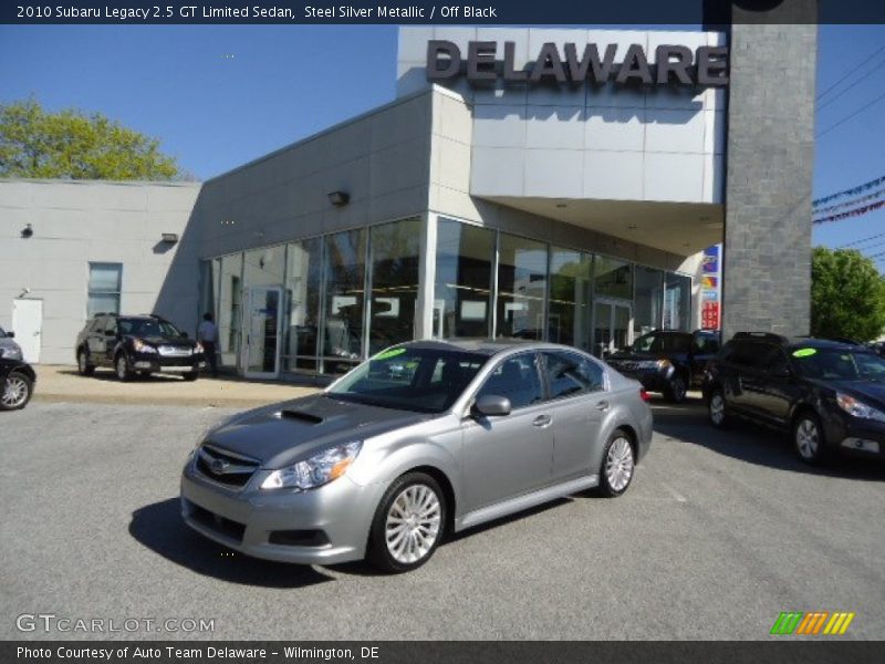 Steel Silver Metallic / Off Black 2010 Subaru Legacy 2.5 GT Limited Sedan