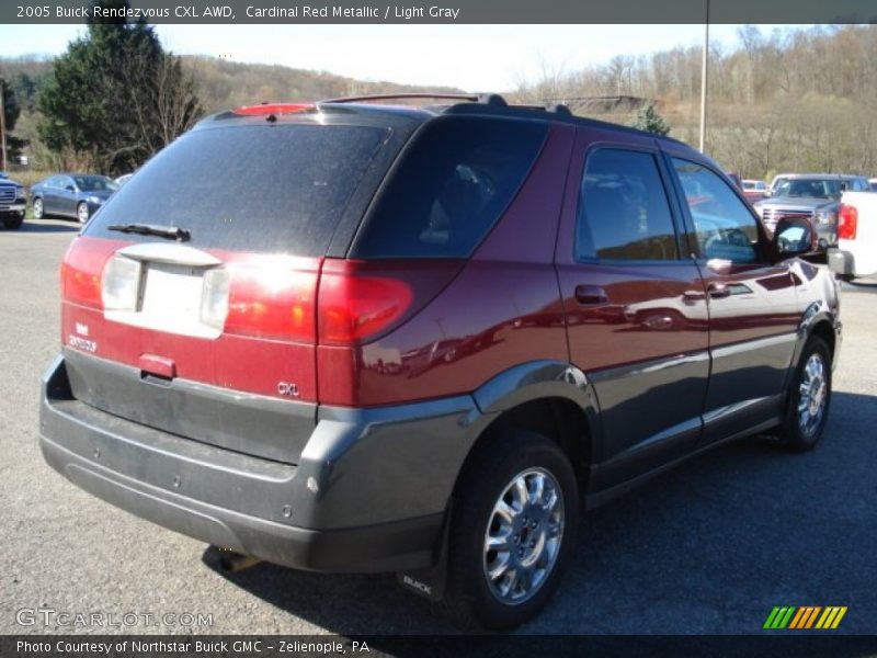Cardinal Red Metallic / Light Gray 2005 Buick Rendezvous CXL AWD