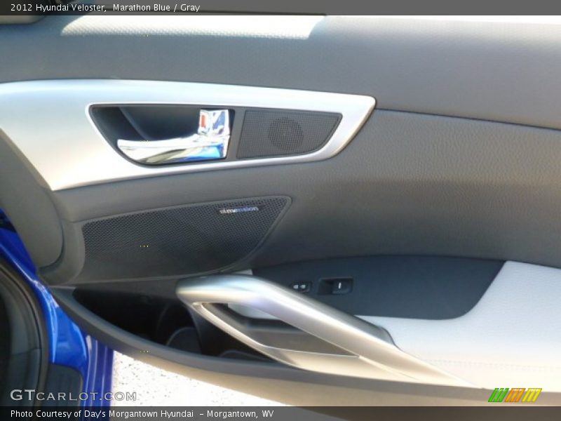 Marathon Blue / Gray 2012 Hyundai Veloster