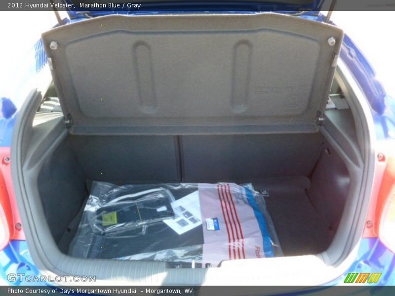 Marathon Blue / Gray 2012 Hyundai Veloster