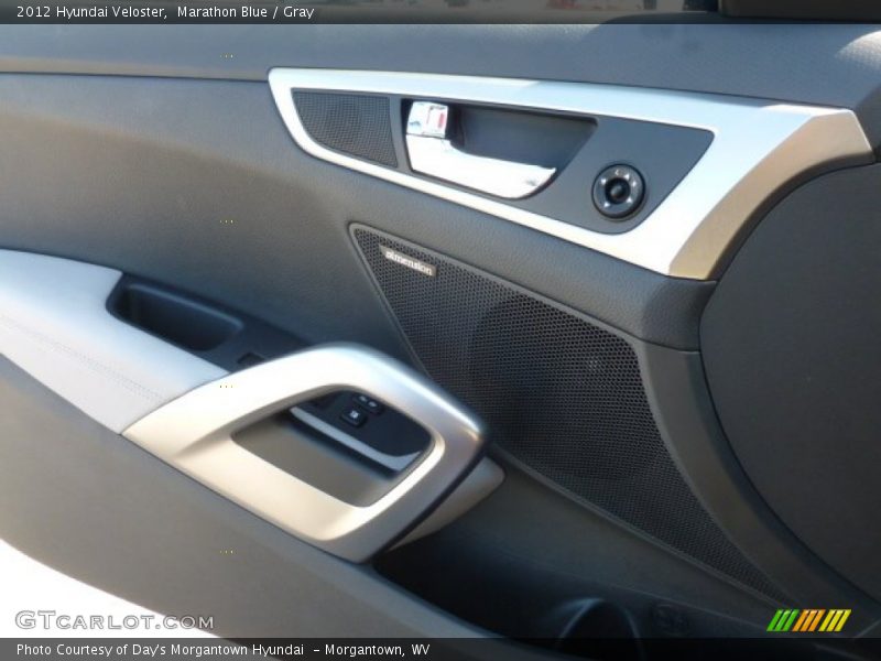 Marathon Blue / Gray 2012 Hyundai Veloster