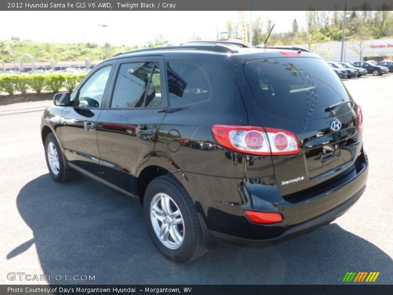 Twilight Black / Gray 2012 Hyundai Santa Fe GLS V6 AWD