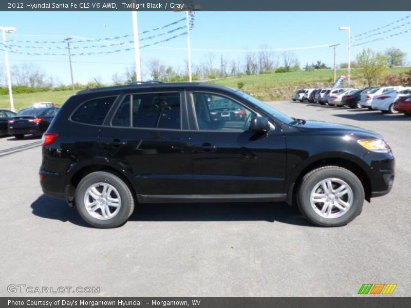 Twilight Black / Gray 2012 Hyundai Santa Fe GLS V6 AWD