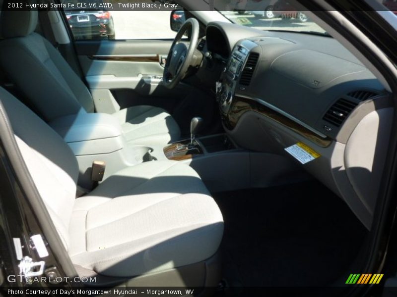 Twilight Black / Gray 2012 Hyundai Santa Fe GLS V6 AWD