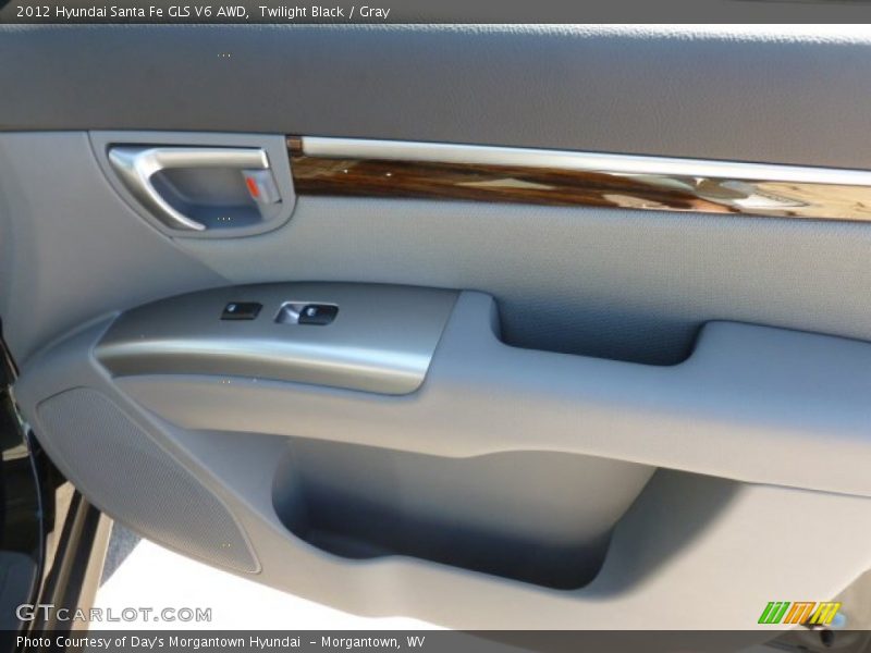 Twilight Black / Gray 2012 Hyundai Santa Fe GLS V6 AWD