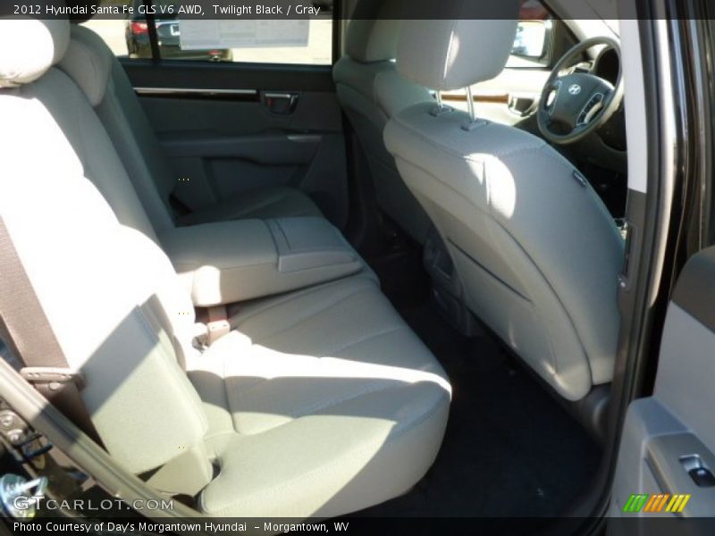 Twilight Black / Gray 2012 Hyundai Santa Fe GLS V6 AWD