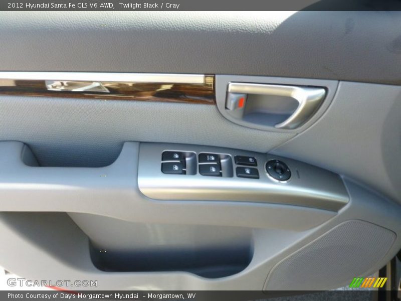 Twilight Black / Gray 2012 Hyundai Santa Fe GLS V6 AWD