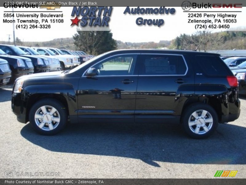 Onyx Black / Jet Black 2012 GMC Terrain SLE AWD