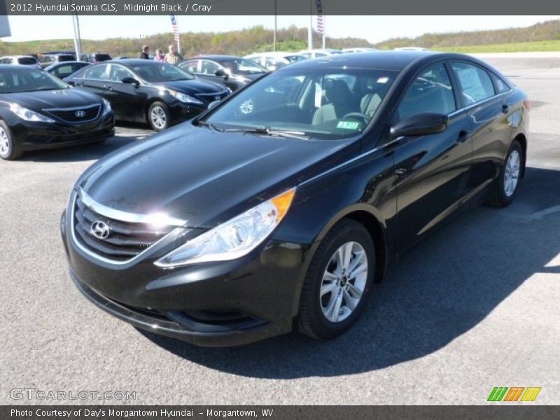 Midnight Black / Gray 2012 Hyundai Sonata GLS
