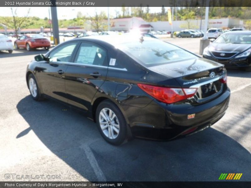 Midnight Black / Gray 2012 Hyundai Sonata GLS