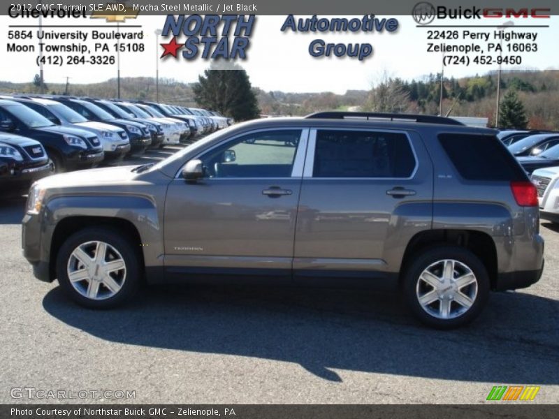 Mocha Steel Metallic / Jet Black 2012 GMC Terrain SLE AWD