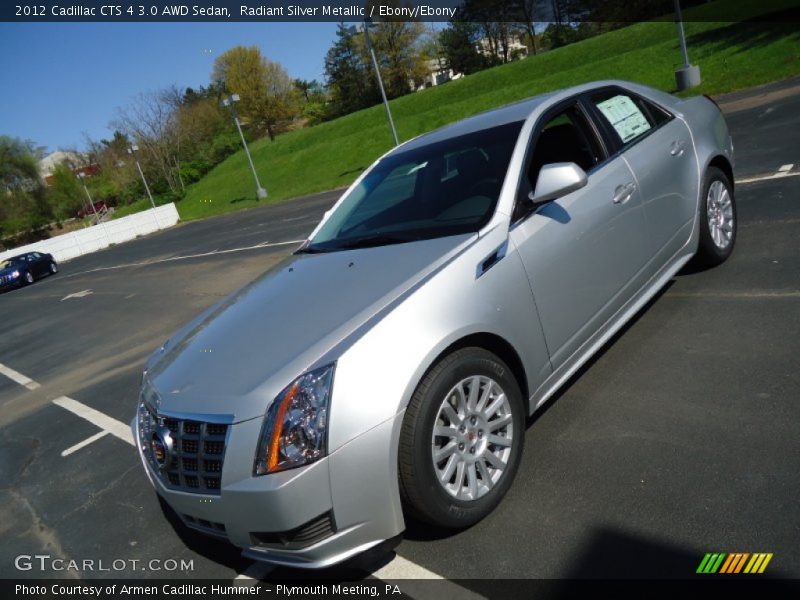 Radiant Silver Metallic / Ebony/Ebony 2012 Cadillac CTS 4 3.0 AWD Sedan