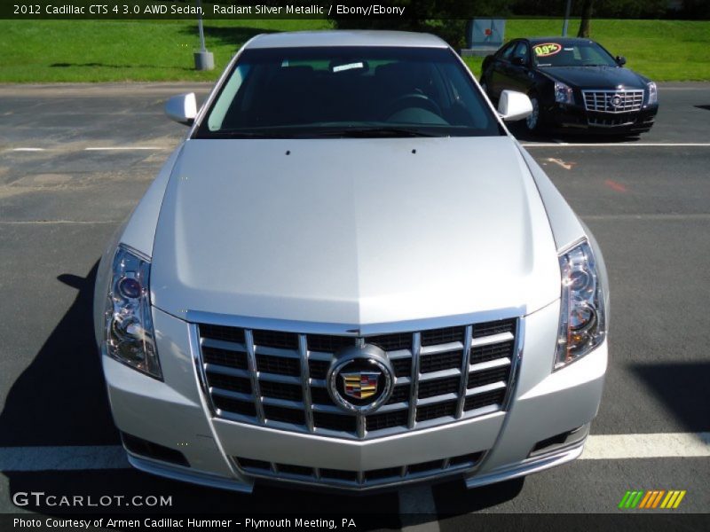 Radiant Silver Metallic / Ebony/Ebony 2012 Cadillac CTS 4 3.0 AWD Sedan