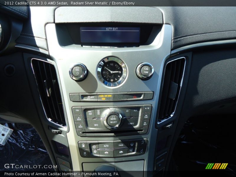 Radiant Silver Metallic / Ebony/Ebony 2012 Cadillac CTS 4 3.0 AWD Sedan