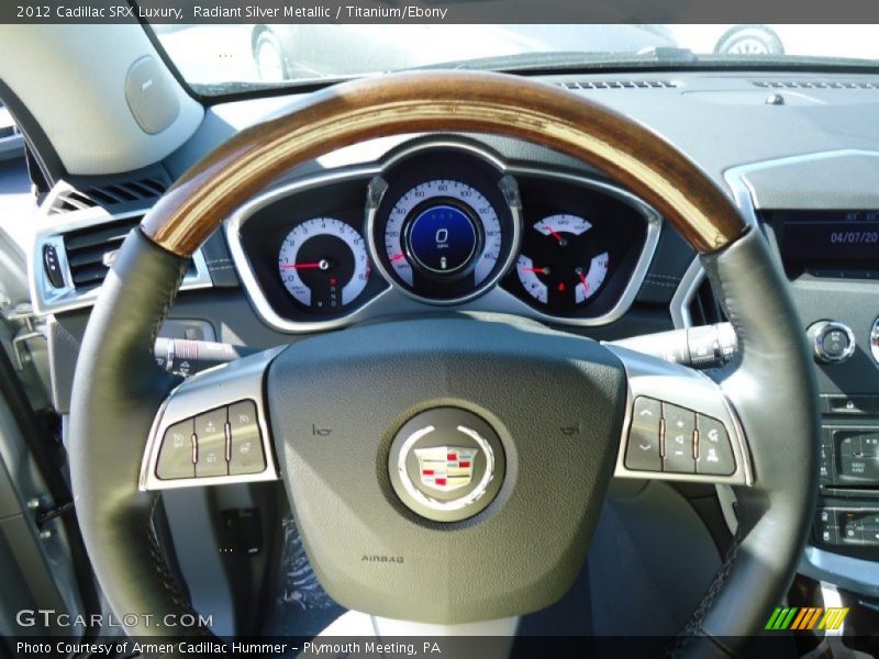 Radiant Silver Metallic / Titanium/Ebony 2012 Cadillac SRX Luxury