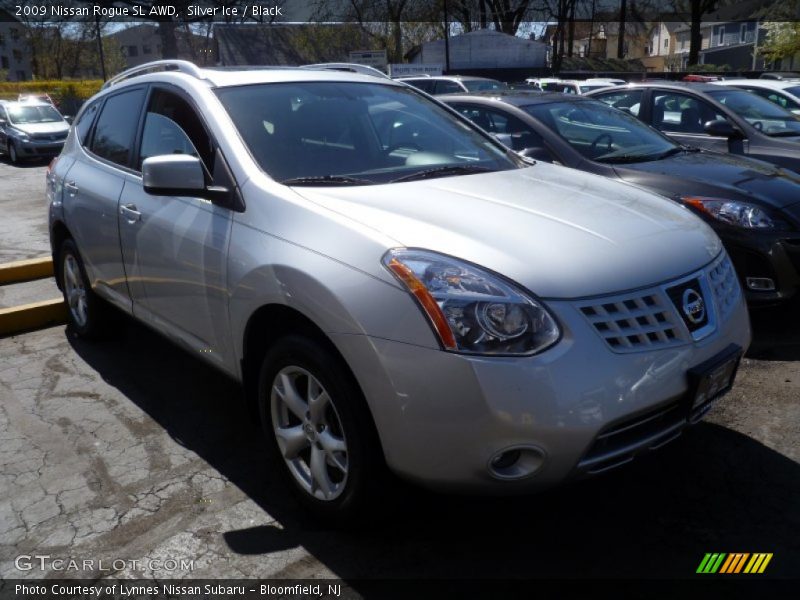Silver Ice / Black 2009 Nissan Rogue SL AWD