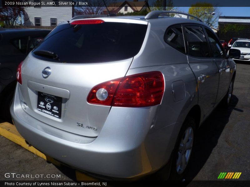 Silver Ice / Black 2009 Nissan Rogue SL AWD