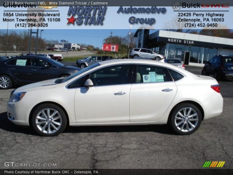 White Diamond Tricoat / Cashmere 2012 Buick Verano FWD