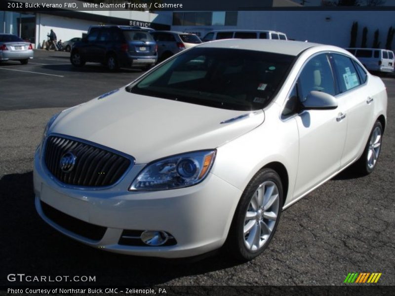 White Diamond Tricoat / Cashmere 2012 Buick Verano FWD