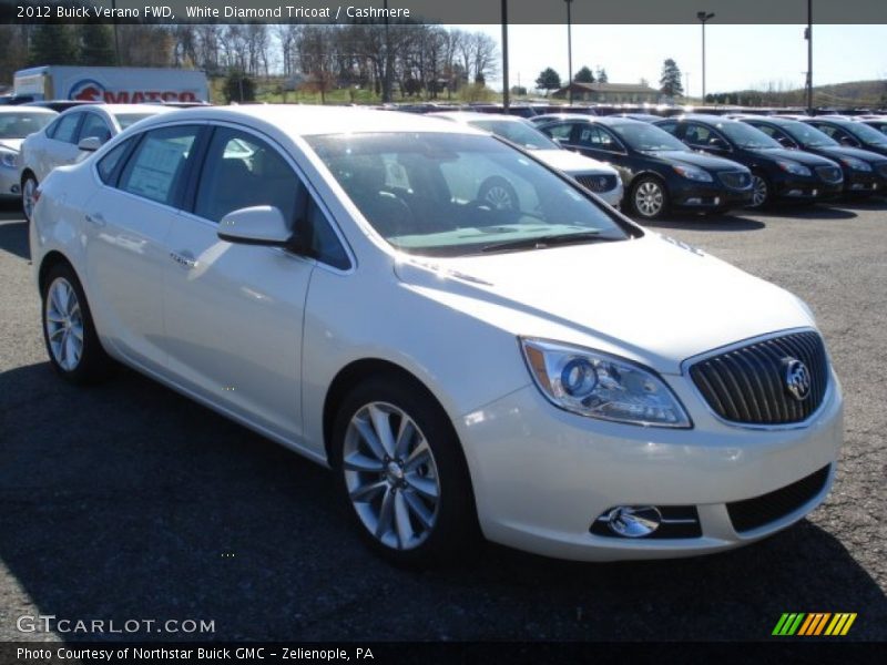 White Diamond Tricoat / Cashmere 2012 Buick Verano FWD