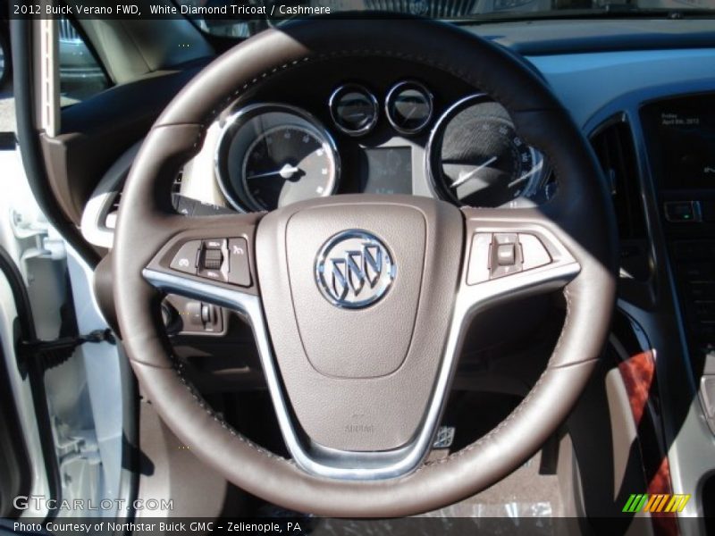 White Diamond Tricoat / Cashmere 2012 Buick Verano FWD