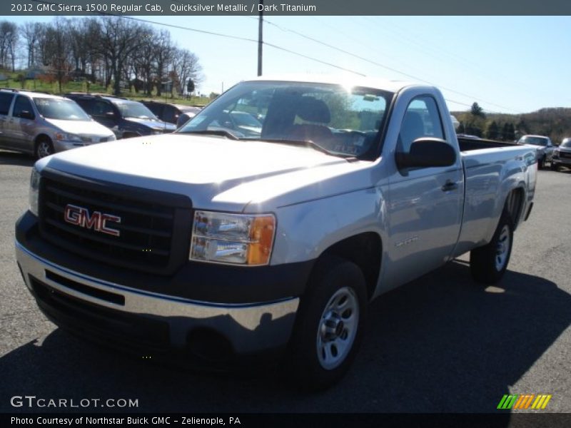 Quicksilver Metallic / Dark Titanium 2012 GMC Sierra 1500 Regular Cab