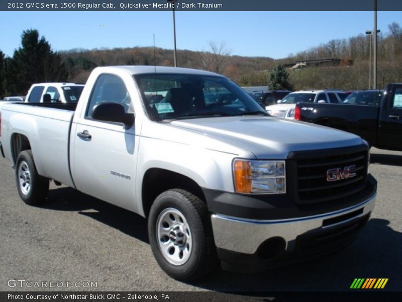 Quicksilver Metallic / Dark Titanium 2012 GMC Sierra 1500 Regular Cab