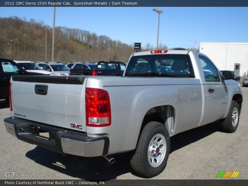 Quicksilver Metallic / Dark Titanium 2012 GMC Sierra 1500 Regular Cab