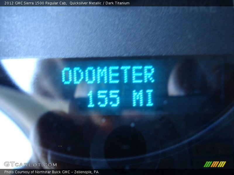 Quicksilver Metallic / Dark Titanium 2012 GMC Sierra 1500 Regular Cab