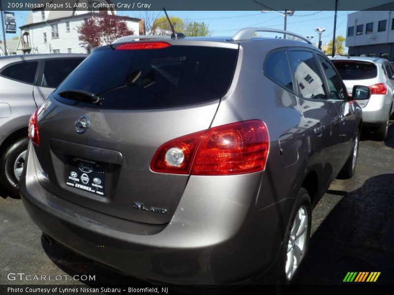 Gotham Gray / Gray 2009 Nissan Rogue SL AWD