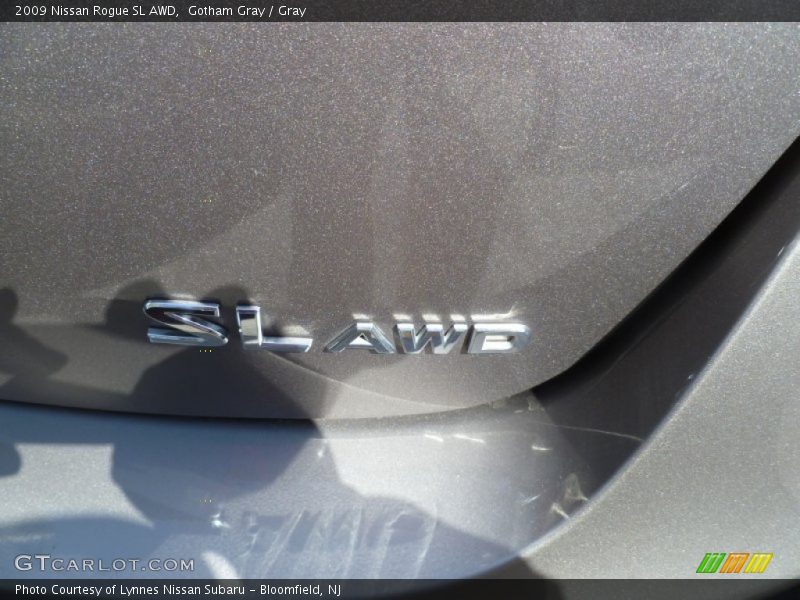 Gotham Gray / Gray 2009 Nissan Rogue SL AWD
