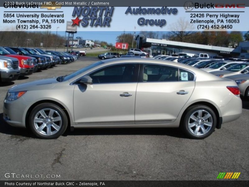 Gold Mist Metallic / Cashmere 2012 Buick LaCrosse FWD