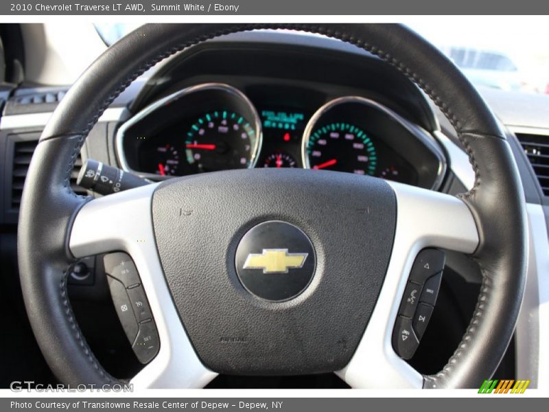 Summit White / Ebony 2010 Chevrolet Traverse LT AWD