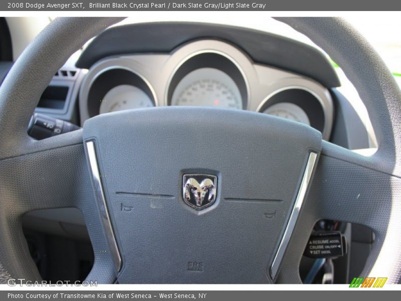 Brilliant Black Crystal Pearl / Dark Slate Gray/Light Slate Gray 2008 Dodge Avenger SXT