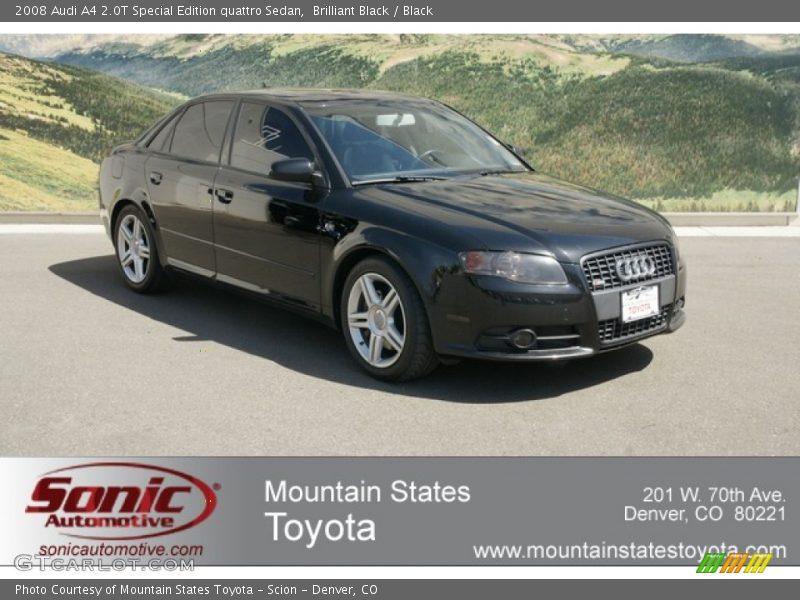 Brilliant Black / Black 2008 Audi A4 2.0T Special Edition quattro Sedan