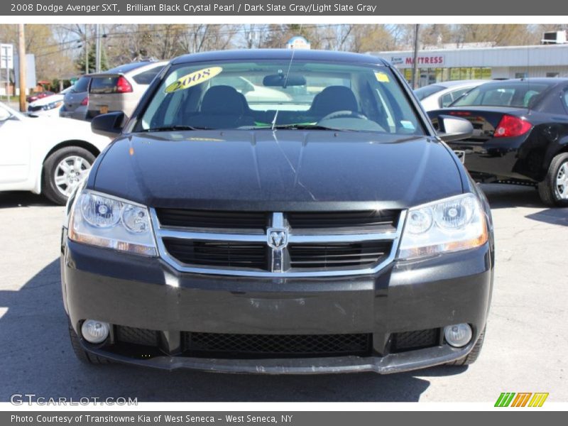 Brilliant Black Crystal Pearl / Dark Slate Gray/Light Slate Gray 2008 Dodge Avenger SXT