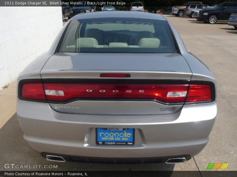 Billett Silver Metallic / Black/Light Frost Beige 2011 Dodge Charger SE