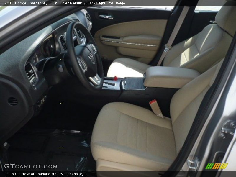 Billett Silver Metallic / Black/Light Frost Beige 2011 Dodge Charger SE