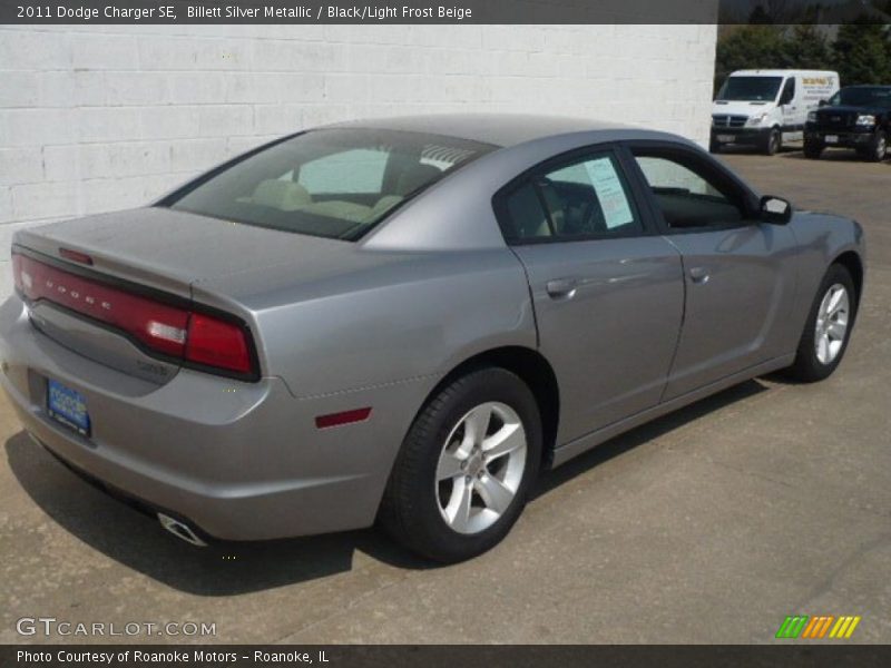 Billett Silver Metallic / Black/Light Frost Beige 2011 Dodge Charger SE