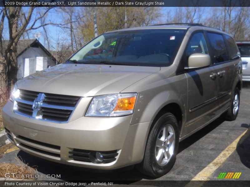 Light Sandstone Metallic / Dark Slate Gray/Light Shale 2009 Dodge Grand Caravan SXT