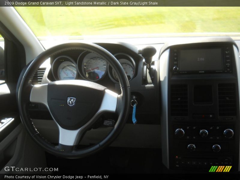 Light Sandstone Metallic / Dark Slate Gray/Light Shale 2009 Dodge Grand Caravan SXT