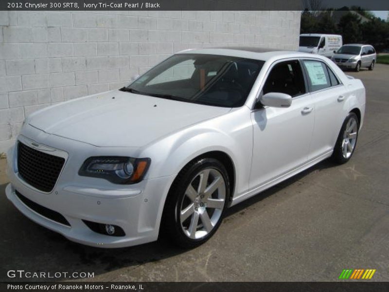 Ivory Tri-Coat Pearl / Black 2012 Chrysler 300 SRT8