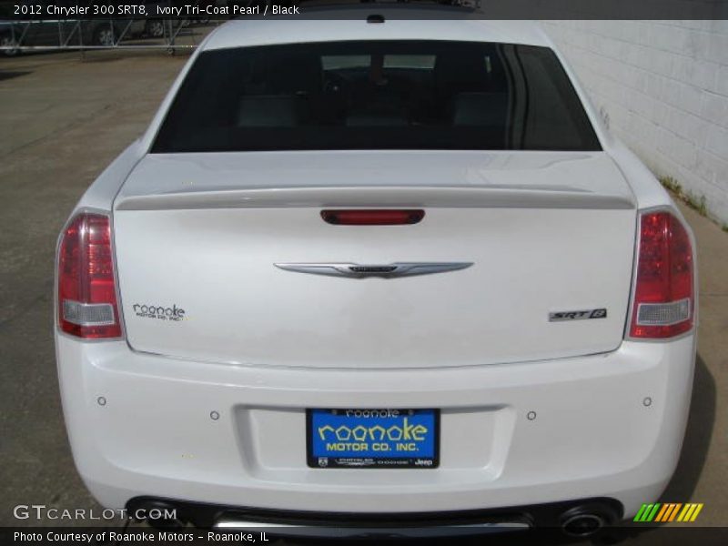 Ivory Tri-Coat Pearl / Black 2012 Chrysler 300 SRT8