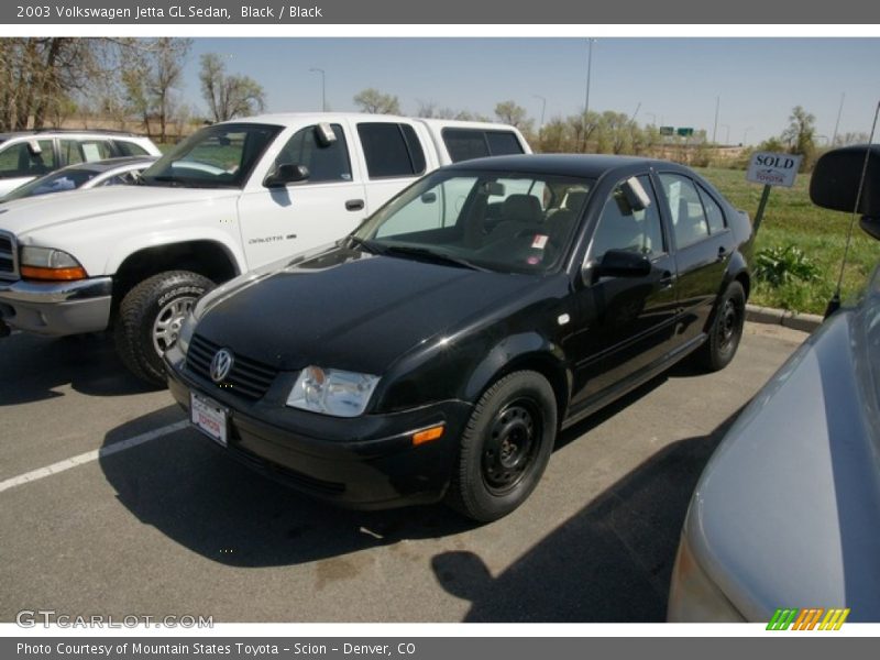 Black / Black 2003 Volkswagen Jetta GL Sedan