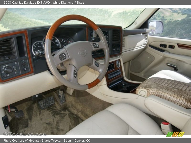 White Diamond / Shale 2003 Cadillac Escalade EXT AWD