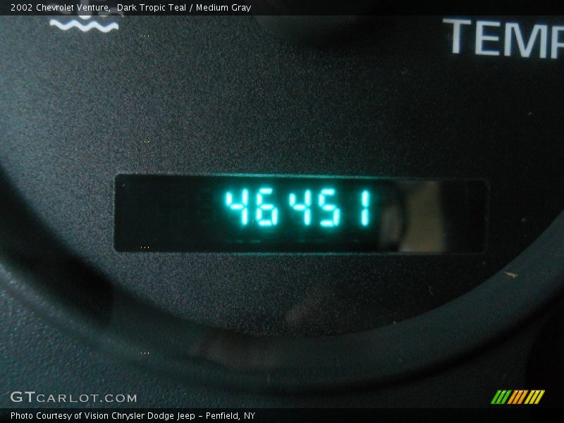 Dark Tropic Teal / Medium Gray 2002 Chevrolet Venture