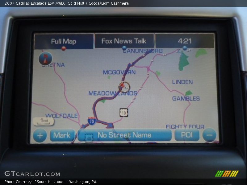 Gold Mist / Cocoa/Light Cashmere 2007 Cadillac Escalade ESV AWD