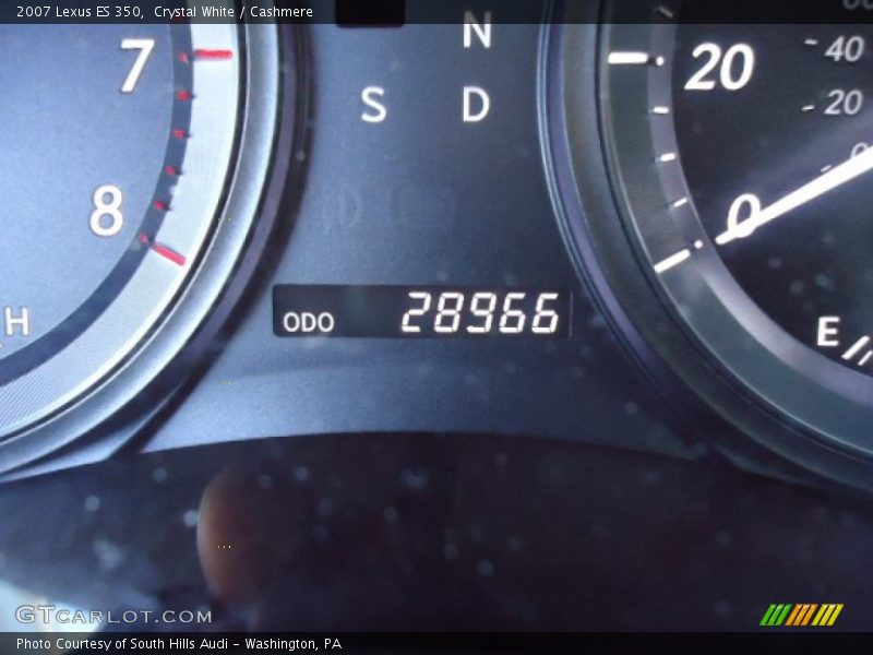Crystal White / Cashmere 2007 Lexus ES 350