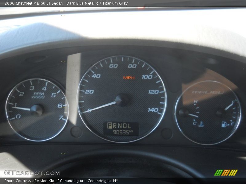 Dark Blue Metallic / Titanium Gray 2006 Chevrolet Malibu LT Sedan