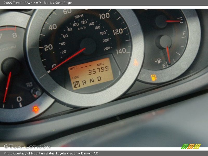 Black / Sand Beige 2009 Toyota RAV4 4WD